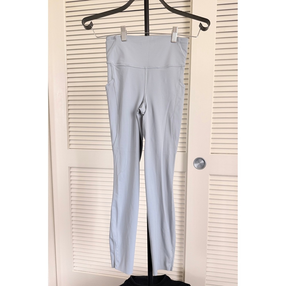 Lululemon Fast and Free High-Rise Tight 25 Nulux Blue Grey Leggings Size 4